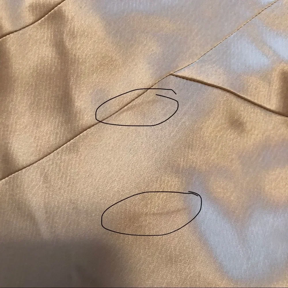 VINTAGE Allen Schwartz gold satin dress | Gatsby 20s 30s - Picture 12 of 14